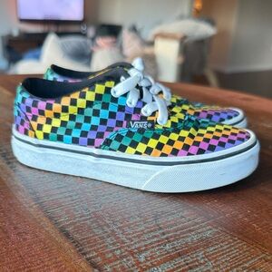 Vans Kids Colorful Checkered Sneakers
